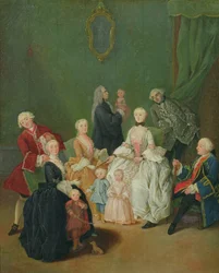 Une famille patricienne, vers 1752